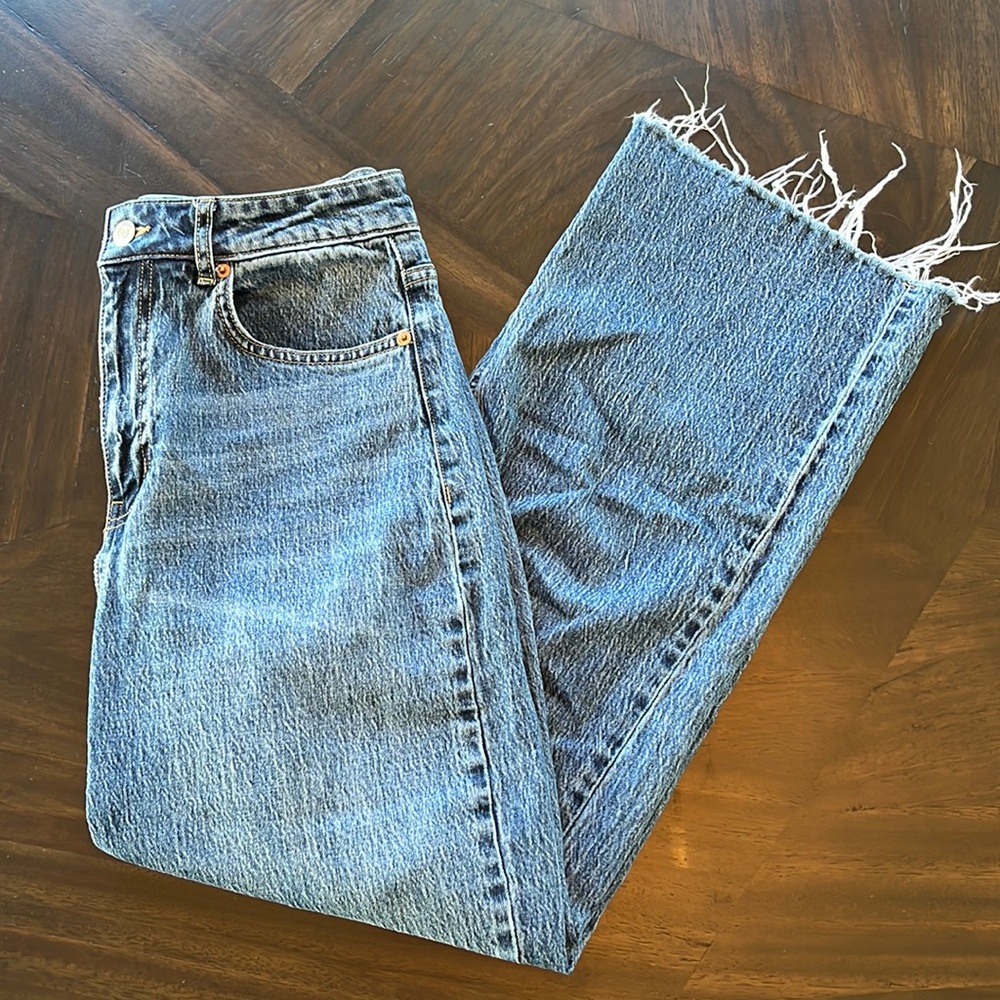 Cropped straight jean